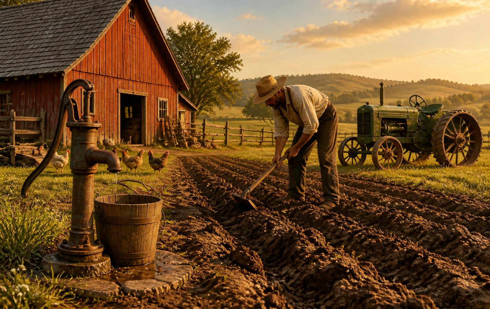 A family farm from the early 1900s