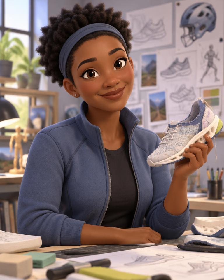 Nia, Sports Equipment Designer